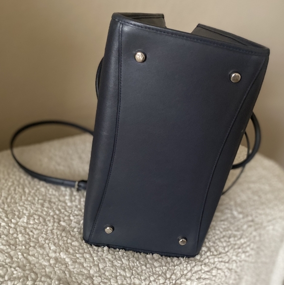 Crosby Carryall With Floral Rivets Coach Navy Blue - Picture 9 of 14